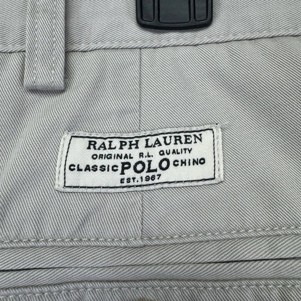 Polo Ralph Lauren Prospect Short Mens Size 38 Beige Flat Front 100% Cotton Chino